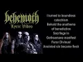 Download Lagu Behemoth - Furor Divinus (LYRICS / LYRIC VIDEO)