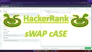 HackerRank Python sWAP cASE