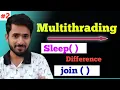 Multithreading in JAVA Sleep Join Method In detail Explanation aadiandjava