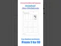 Trace Numbers 1 to 10 - Free Worksheets