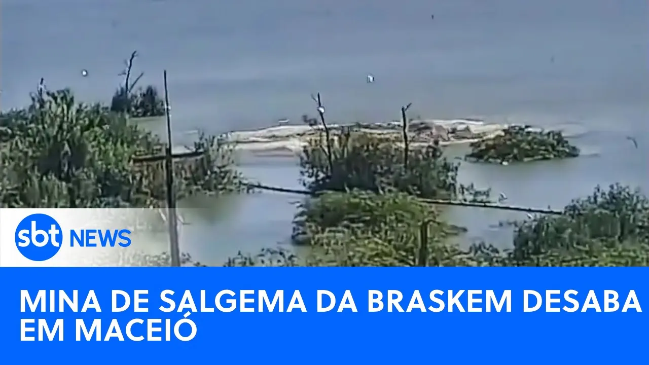 ???? SBT News na TV: Mina da Braskem, em Maceió, sofre rompimento neste domingo;