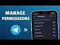 How to Manage Permissions in a Telegram Group