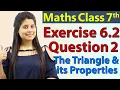 Q 2 Ex 6 2 - The Triangle and its Properties