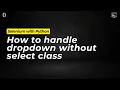 How to handle dropdown without select class Python Selenium example