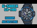 Casio G-Shock GA-1100 Hands Alignment Adjusting Time Setting SolimBD Watch Repair Channel