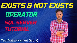EXISTS and NOT EXISTS Operators in SQL Server Tutorial