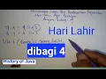 Download Lagu Perhitungan Suami Istri Berdasar Hari Lahir dan Pasaran Dibagi 4 | Primbon Jawa Lengkap
