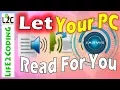 How To Make Your PC Read All Your Text Document SAPI Text to Speech