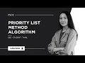 PRIORITY LIST METHOD ALGORITHM POWER SYSTEM OPERATION AND CONTROL EEE TAMIL