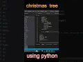 can you make christmas tree using python