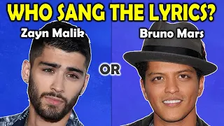 Download Who Sang The Lyrics! - Zayn Malik or Bruno Mars MP3