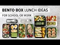Download Lagu BENTO BOX LUNCH IDEAS | for work or back to school + healthy meal prep recipes