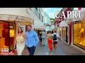 Capri Italy Amalfi Coast 4K Evening Walk Elegant Island Via Camerelle