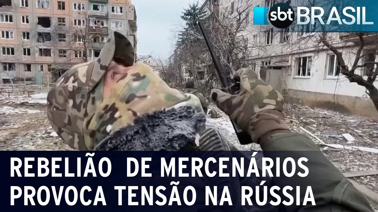 Rebelião do grupo de mercenários Wagner provoca tensão na Rússia | SBT Brasil (24/06/23)