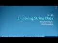 18 Exploring String Class