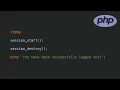 User Logout Build User Login with PHP and MySQL Part 6 Mage Mastery