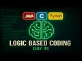 Logic Oriented Coding Day-31 C Java Python Explained in Telugu technicaltopics Live