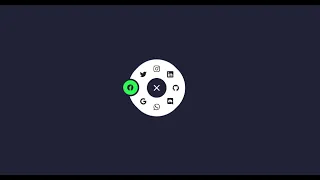 Circular Navigation Menu using only Html CSS Javascript CSS Radial Menu