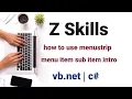 How to use menu strip in vb net C menustrip in c vb net