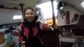 E49: Pt 4 Hank On Headsail Changes at Sea, More Headwinds