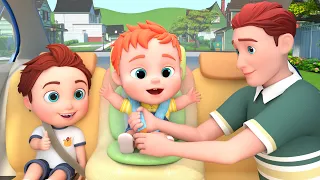 Canción del asiento del coche | Canción de seguridad para niños en el asiento | GoBooBoo en Español