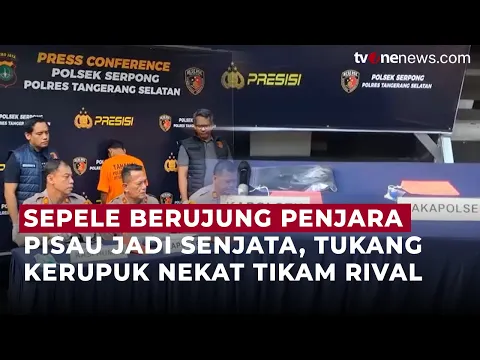 Rebutan Lapak Berujung Darah, Tukang Kerupuk Serpong Ditikam Rival Sendiri