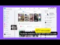 How To Make A Website Like Facebook Using HTML And CSS and js Design Step By Step source code