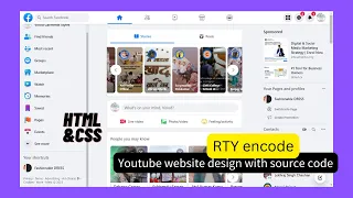 How To Make A Website Like Facebook Using HTML And CSS and js Design Step By Step source code