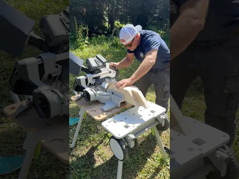 Cutting knee brace mortise & tenons with the @festool-canada CSC SYS 50 at the Festool Build Event