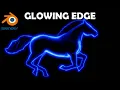 Glowing Edge Shader in Blender Easy Node Setup Blender Tutorial