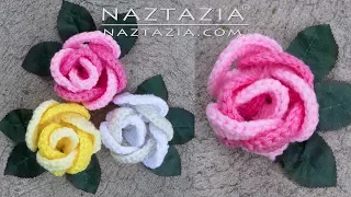 how to crochet rose with rings flor flores rosa rosas by naztazia