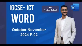 ICT OL 0417 - 0983 October/November 2024 Paper 02 Document using Word