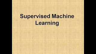 Supervised Machine Learning Classification Regression Supervised Learning