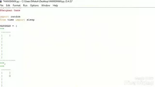 How to make a hangman game in python 3 4 3