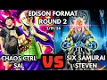 Edison Format Round 2 Chaos Control Vs Six Samurai