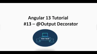 Angular 13 Tutorial Output Decorator