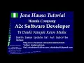 Java Variable and datatype tutorial in Hausa