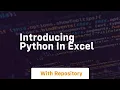 Introducing python in excel