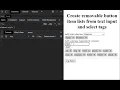Create removable button items from text input or select elements with JS CSS HTML