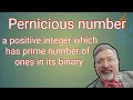 pernicious number number program looping icse isc java class 10 11 12