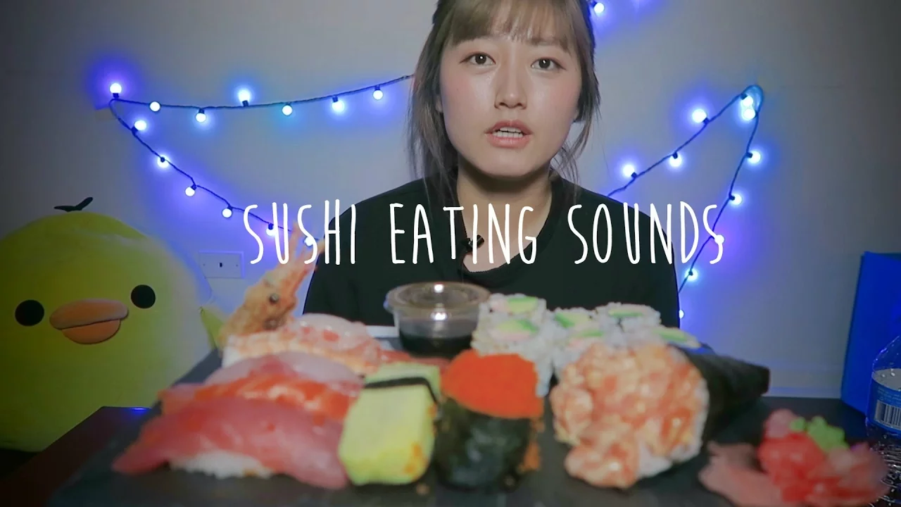 KeemiASMR    Sushi Real Eating Sounds [] Mukbang