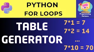 Multiplication Table Program in Python For Loop for Beginners