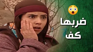 نيرمين جربت تتحدى زوجها وما تسمع كلامه ضربها كف مرتب الارض الطيبة 