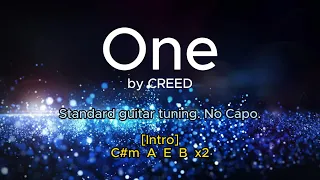 One by Creed chords