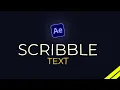 How To Make SCRIBBLE TEXT On Adobe After Effects 2024