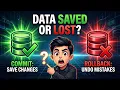 SQL Transaction Explained COMMIT ROLLBACK in SQL Hindi Save or Undo Data