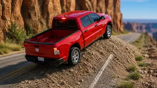Cars vs Huge Bulges on The Road Challenge in BeamNG Drive!
