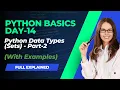 Python basics day 14 - Python sets part-2
