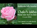 Rabbanite Nilly Issashar - 37 Chéla'h Lékha - Pense bien tout ira bien