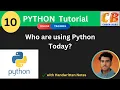 Python Programming for Beginners Who are using Python Today CODERBABA Part-10